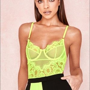 IVEY COLOUR BLOCK TROUSERS + NADIA LACE BODYSUIT